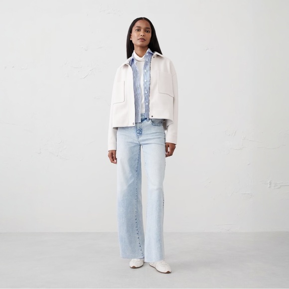 Banana Republic Factory Denim - NWT Banana Republic WIDE-LEG HIGH-RISE JEAN with Raw Hem